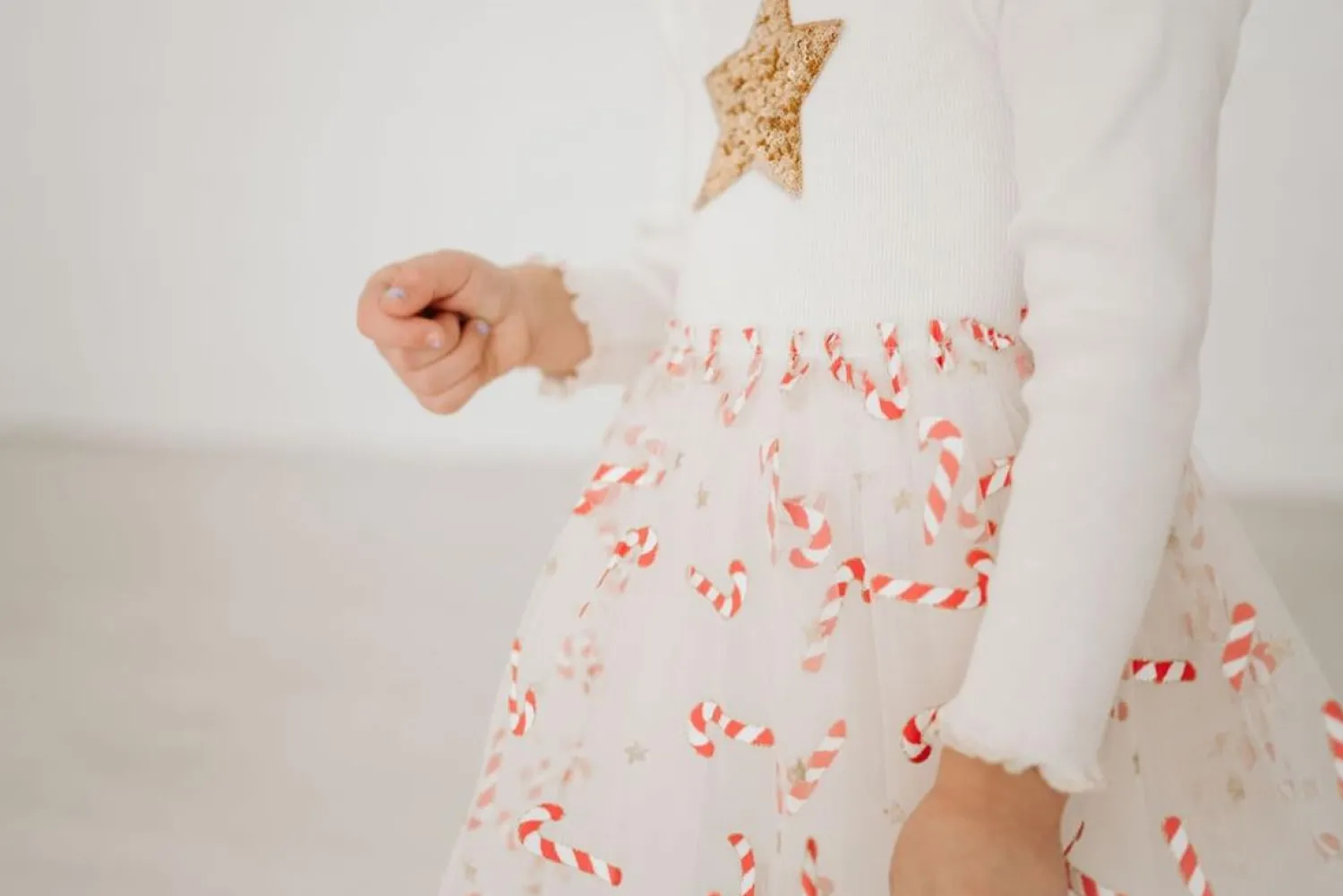 Petite Hailey Overalls & Jumpsuits> Candy Cane Tutu Dress White