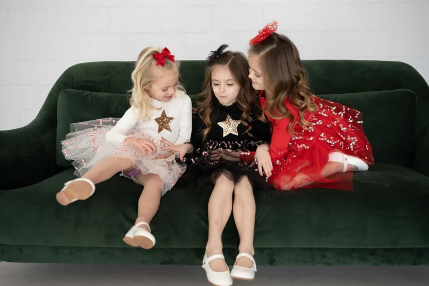 Petite Hailey Overalls & Jumpsuits> Candy Cane Tutu Dress White