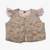 Petite Hailey Face Masks> Girl Flower Frill Vest Peach