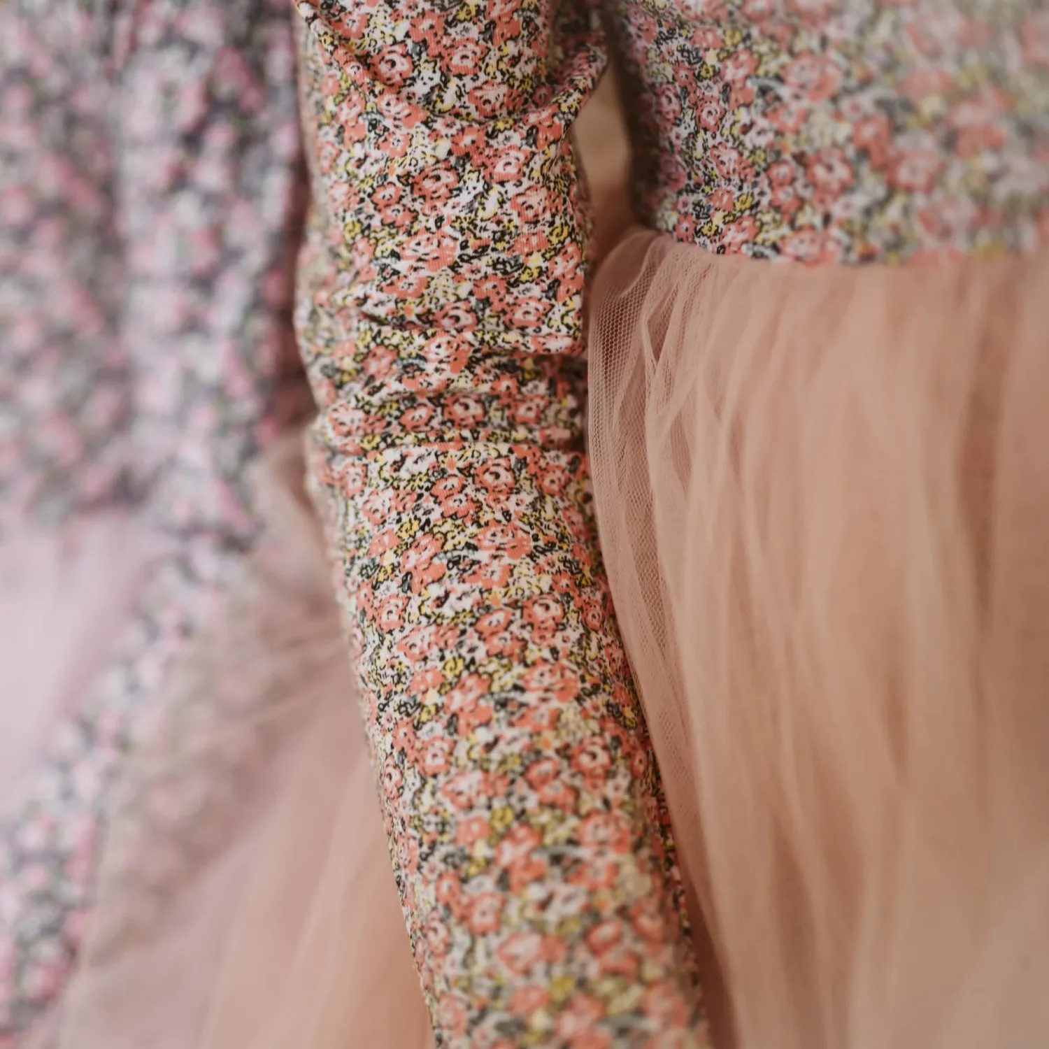 Petite Hailey Overalls & Jumpsuits> Girl Vintage Flower 3 Tutu Dress Peach
