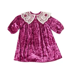 Petite Hailey Overalls & Jumpsuits> Lace Collar Dress Purple