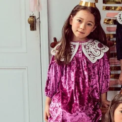 Petite Hailey Overalls & Jumpsuits> Lace Collar Dress Purple
