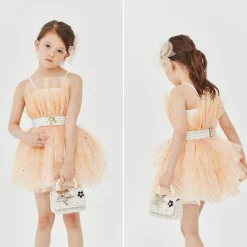 Petite Hailey Overalls & Jumpsuits> Love Sh Dress Sparkle Orange