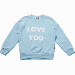 Petite Hailey Hoodies> Love U Sweatshirts Blue