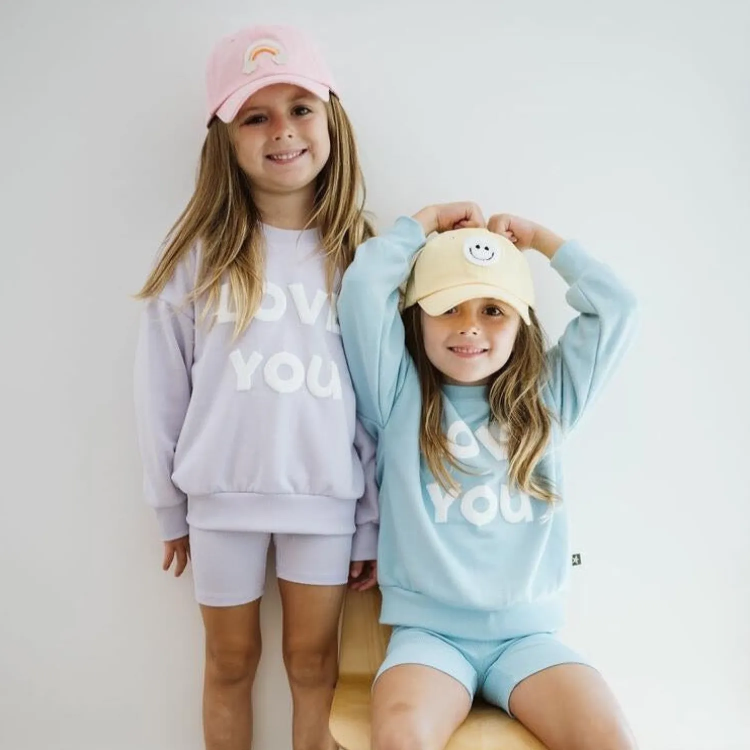 Petite Hailey Hoodies> Love U Sweatshirts Blue