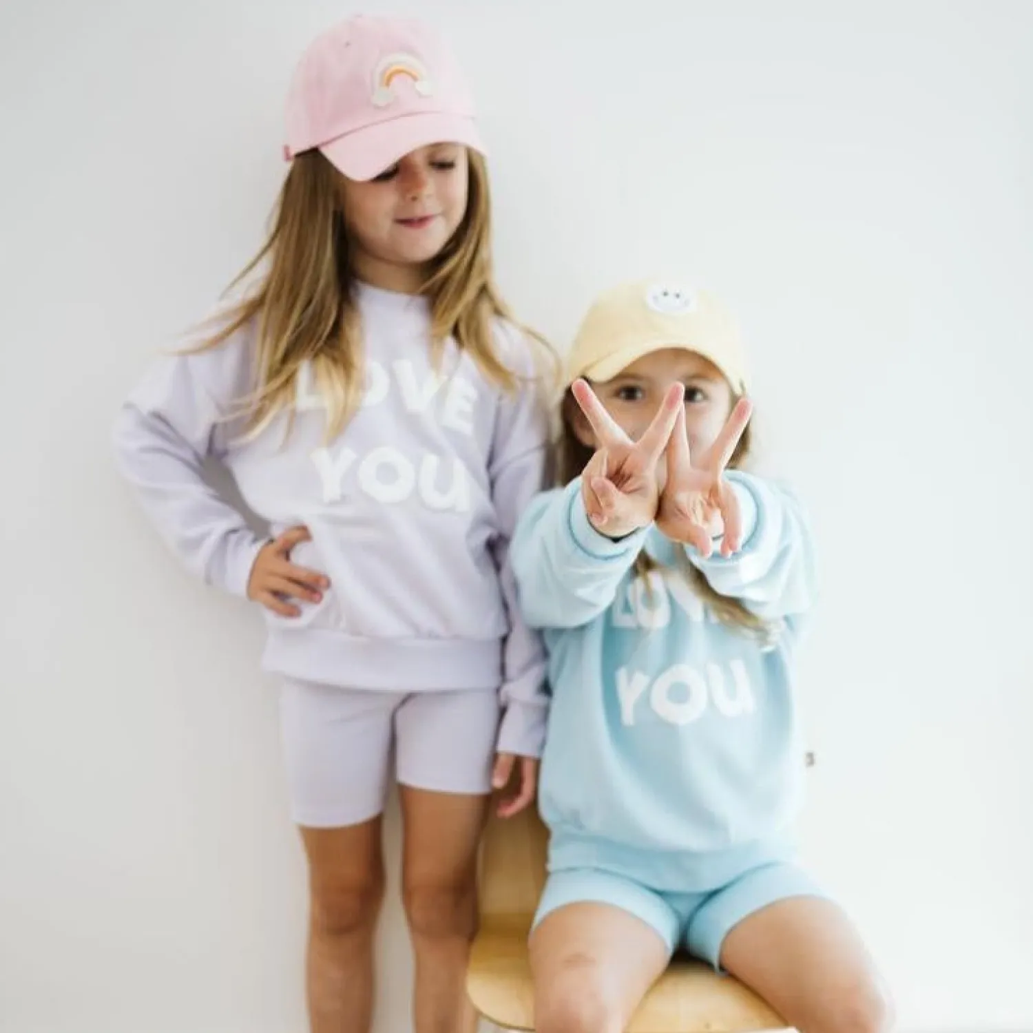 Petite Hailey Hoodies> Love U Sweatshirts Blue
