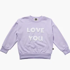 Petite Hailey Hoodies> Love U Sweatshirts Lilac