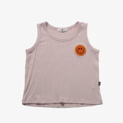 Petite Hailey Face Masks> Patch Tanktop Pink Smile