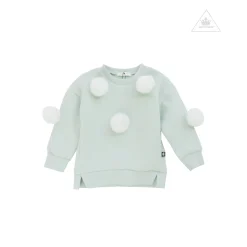 Petite Hailey Hoodies> Pompom Sweatshirts Mint * Final Sale