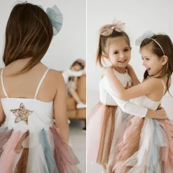 Petite Hailey Overalls & Jumpsuits> Waved Fur Tutu Dress Dark Multi