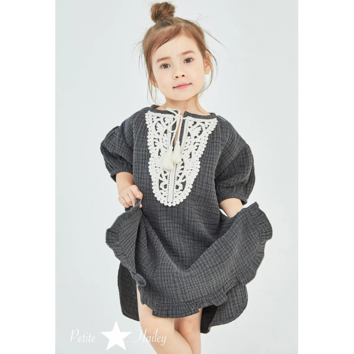 Petite Hailey Overalls & Jumpsuits> Yoloo Tasel Dress Charcoal * Final Sale