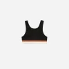 PLAY x PLAY Face Masks> Longline Bra | Black