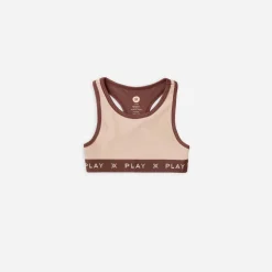PLAY x PLAY Face Masks> Play Sports Bra | Blush Ribbed