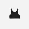 PLAY x PLAY Face Masks> Swift Sports Bra | Black Ribbed