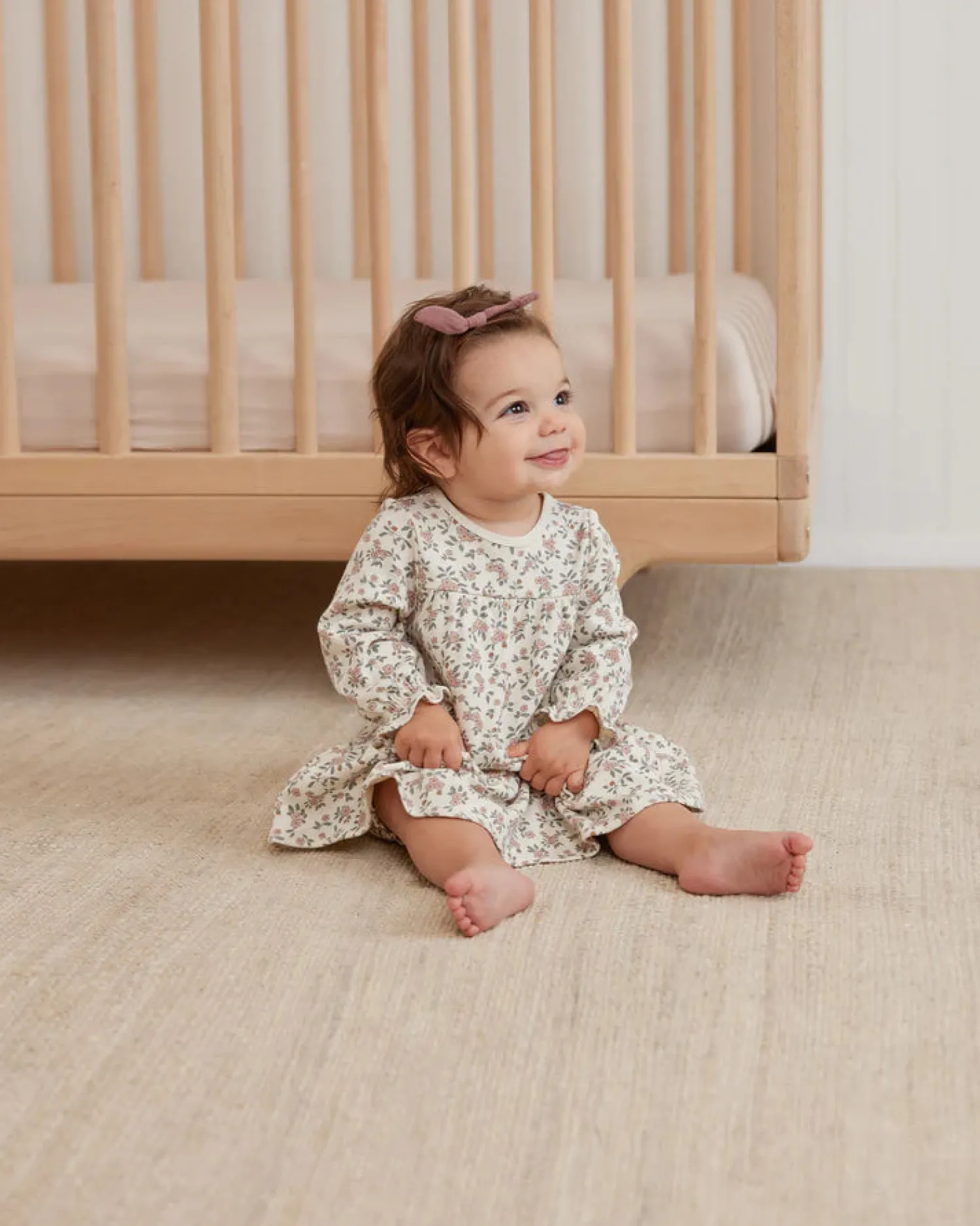 Quincy Mae Dresses> Tiered Jersey Dress || Meadow