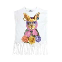 RaspberryPlum Long Sleeve T Shirts> Rabbit Top White