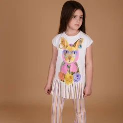 RaspberryPlum Long Sleeve T Shirts> Rabbit Top White