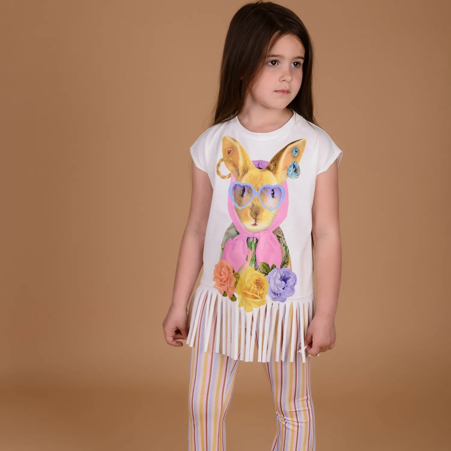RaspberryPlum Long Sleeve T Shirts> Rabbit Top White