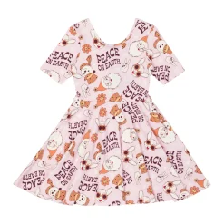 Rock Your Baby Overalls & Jumpsuits> Peace On Earth Mabel Waisted Dress