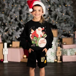 Rock Your Baby Sweatshirts> Santa Drummer Sweatshirt