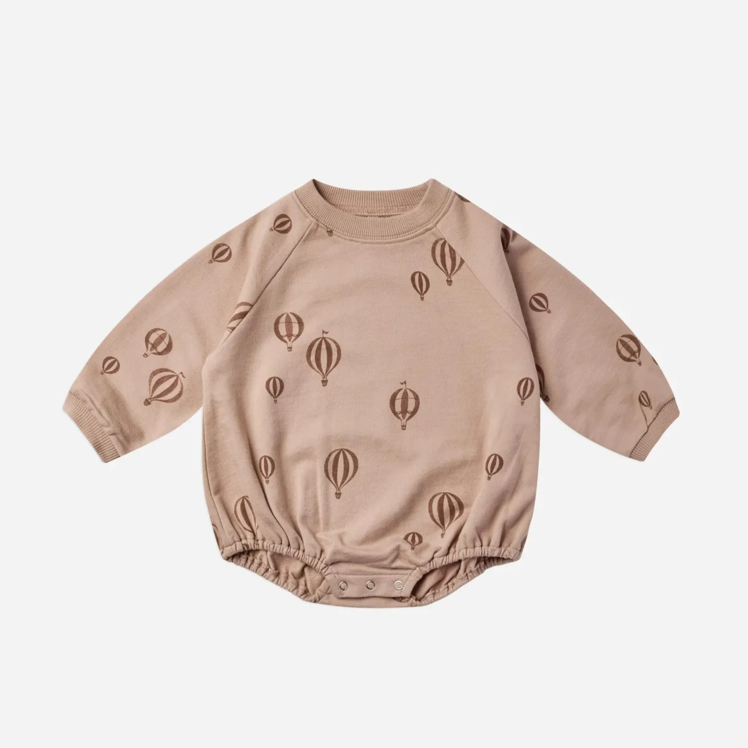Rylee And Cru Rompers>Rylee + Cru Baby Crew Neck Romper || Hot Air Balloons