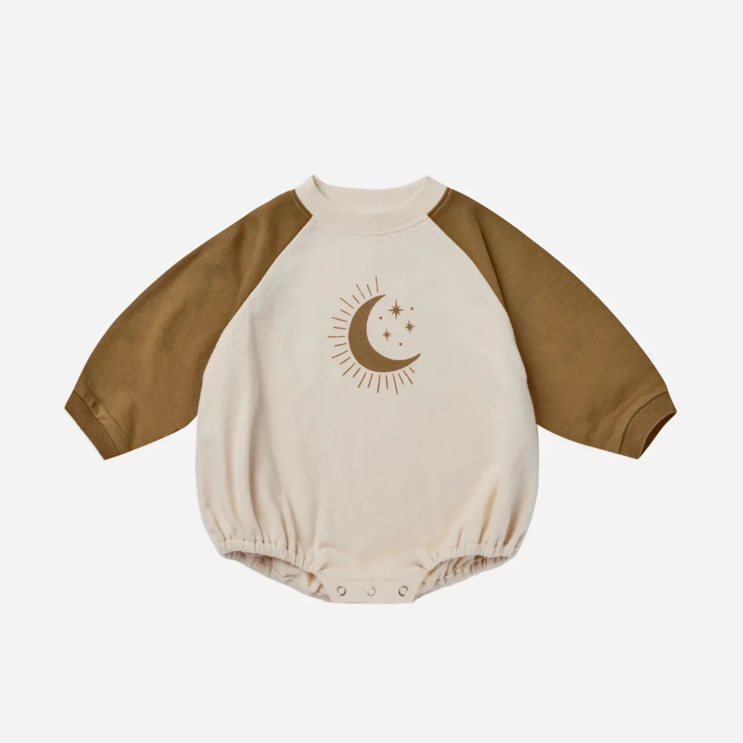 Rylee And Cru Rompers>Rylee + Cru Baby Crew Neck Romper || Moonlight