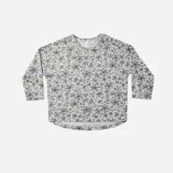 Rylee And Cru Long Sleeve T Shirts>Rylee + Cru Baby Long Sleeve Tee || Georgia Blue Floral