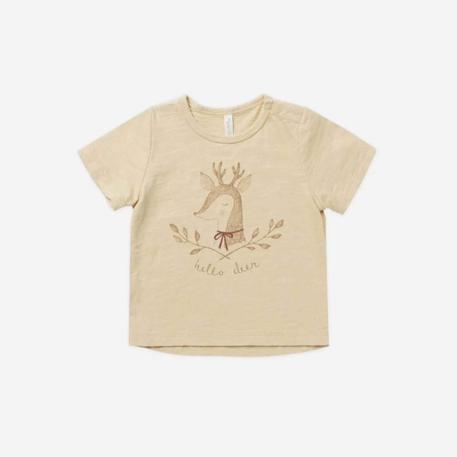 Rylee And Cru Long Sleeve T Shirts>Rylee + Cru Basic Tee || Hello Deer