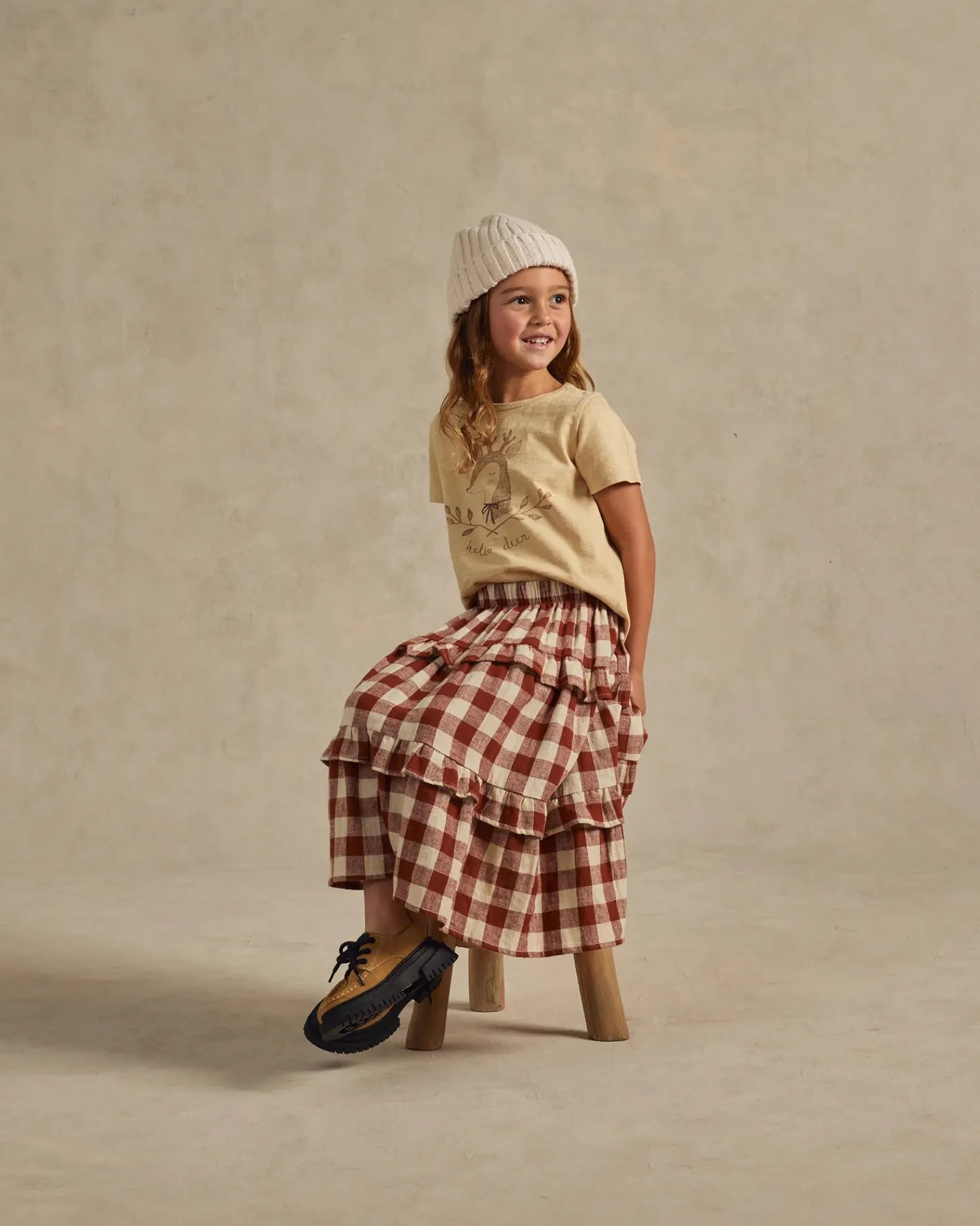 Rylee And Cru Long Sleeve T Shirts>Rylee + Cru Basic Tee || Hello Deer