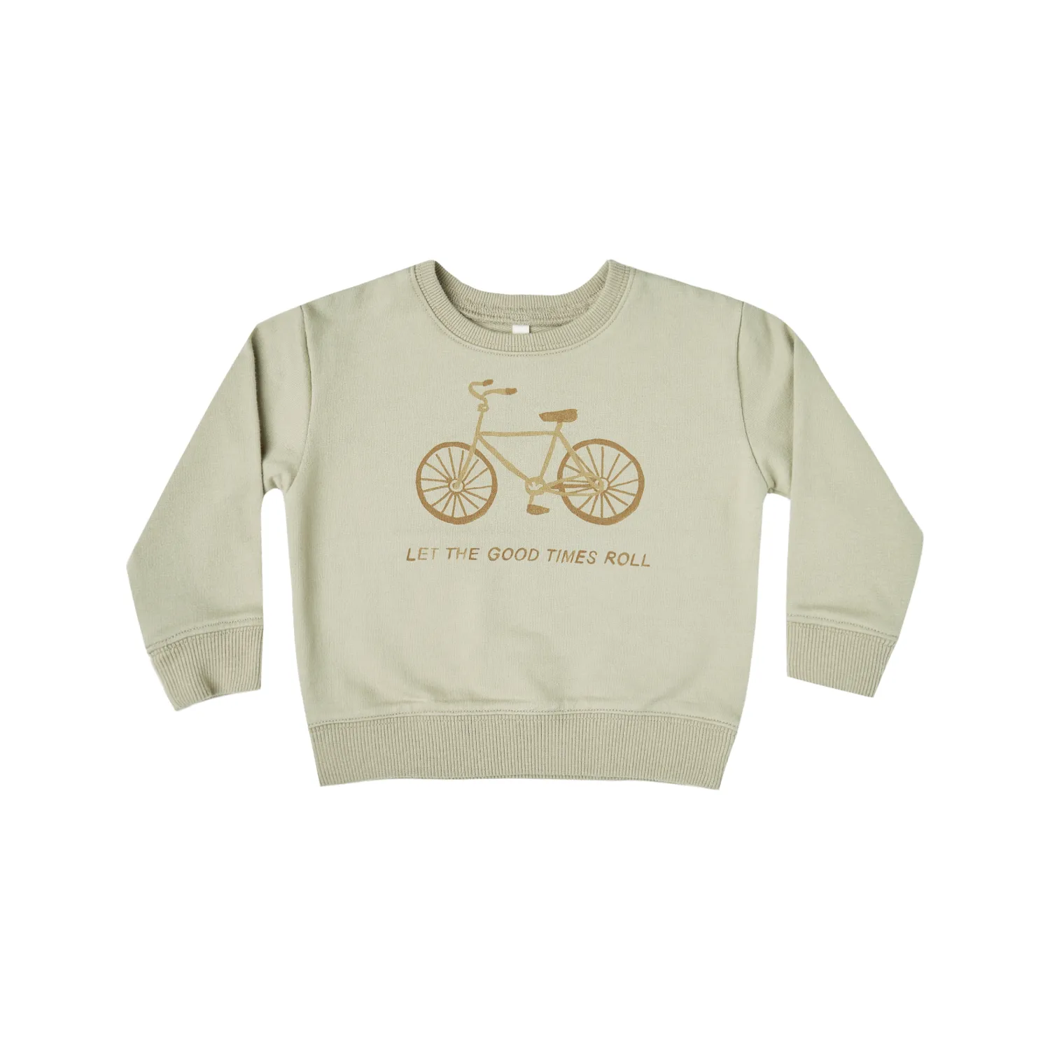 Rylee And Cru Hoodies>Rylee + Cru Bike Terry Sweatshirt Sage
