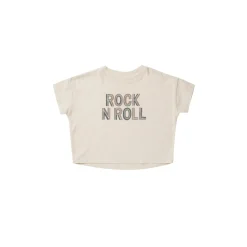 Rylee And Cru Long Sleeve T Shirts>Rylee + Cru Boxy Tee Rock 'N' Roll