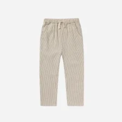 Rylee And Cru Pants>Rylee + Cru Ethan Trouser || Brass Pinstripe