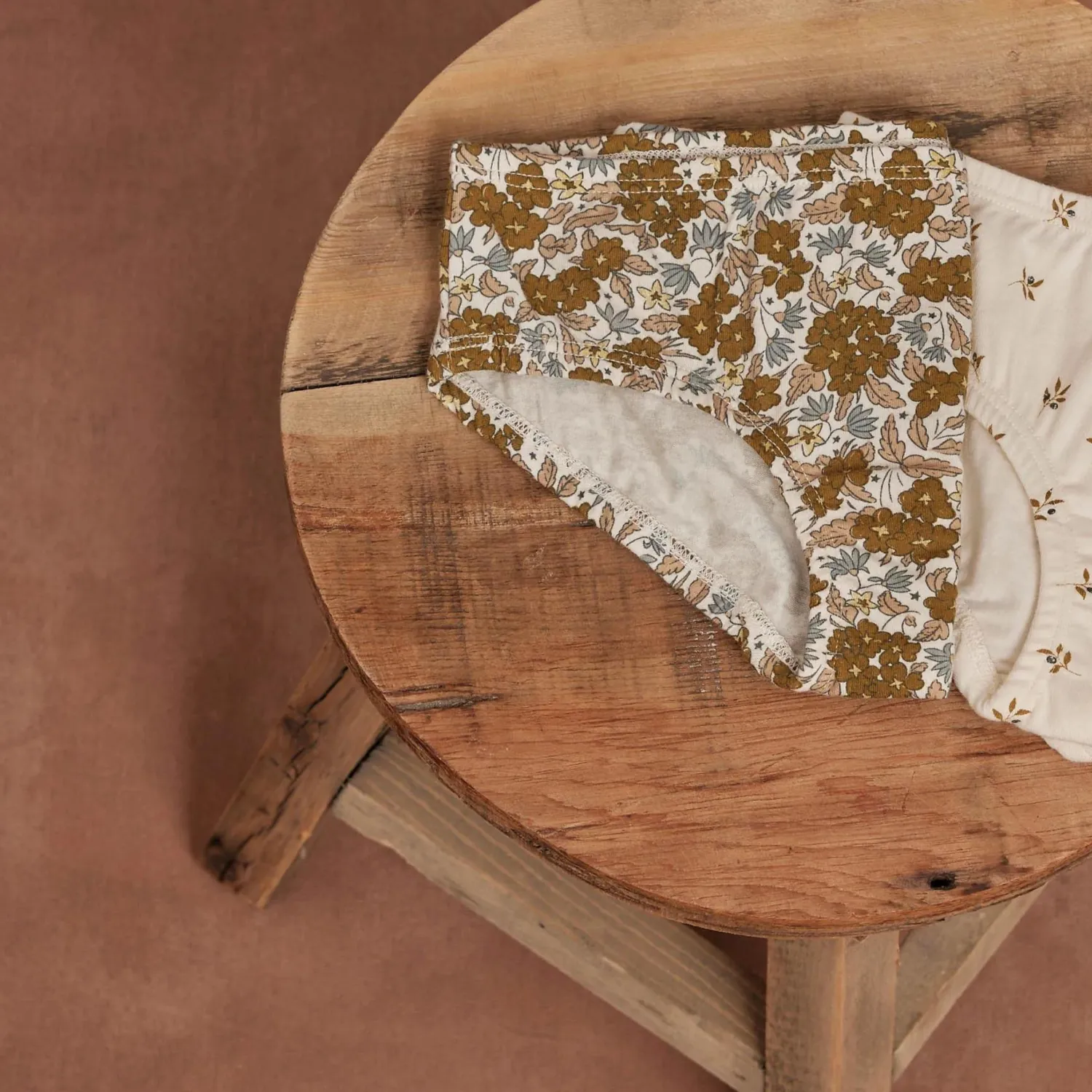 Rylee And Cru Face Masks>Rylee + Cru Girl'S Underwear Set || Gardenia, Olive Branch