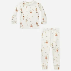 Rylee And Cru Face Masks>Rylee + Cru Organic Pajama Set || Nutcracker