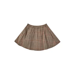Rylee And Cru Dresses>Rylee + Cru Pleated Mini Skirt/Skort Rustic Plaid
