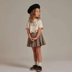 Rylee And Cru Dresses>Rylee + Cru Pleated Mini Skirt/Skort Rustic Plaid