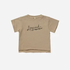 Rylee And Cru T Shirts>Rylee + Cru Raw Edge Tee || Legend