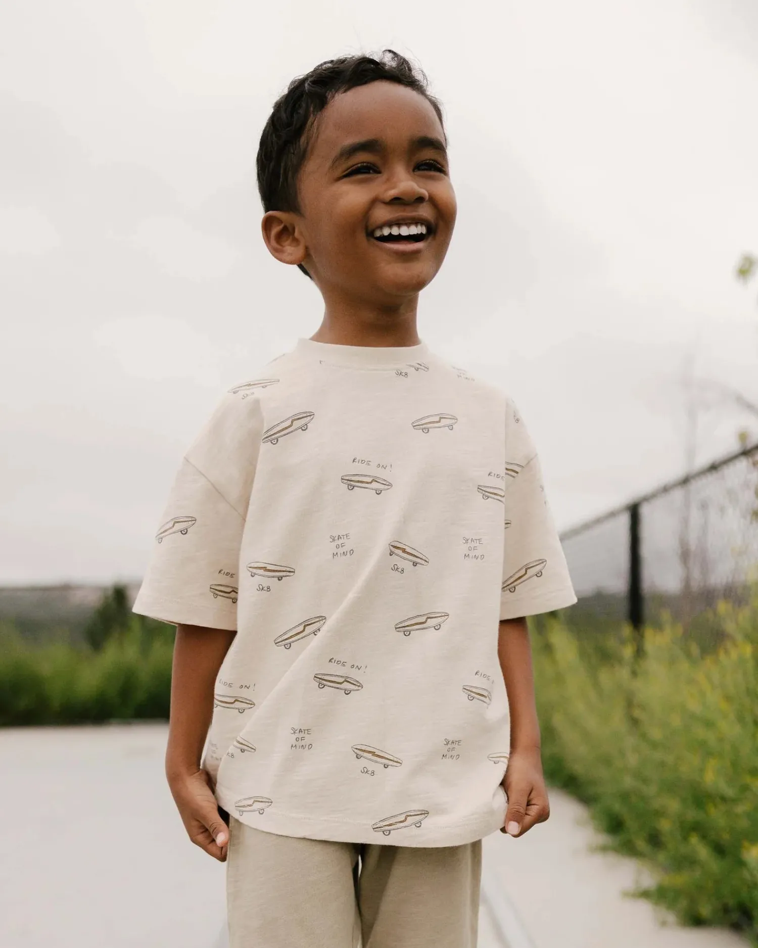 Rylee And Cru T Shirts>Rylee + Cru Relaxed Tee || Skate