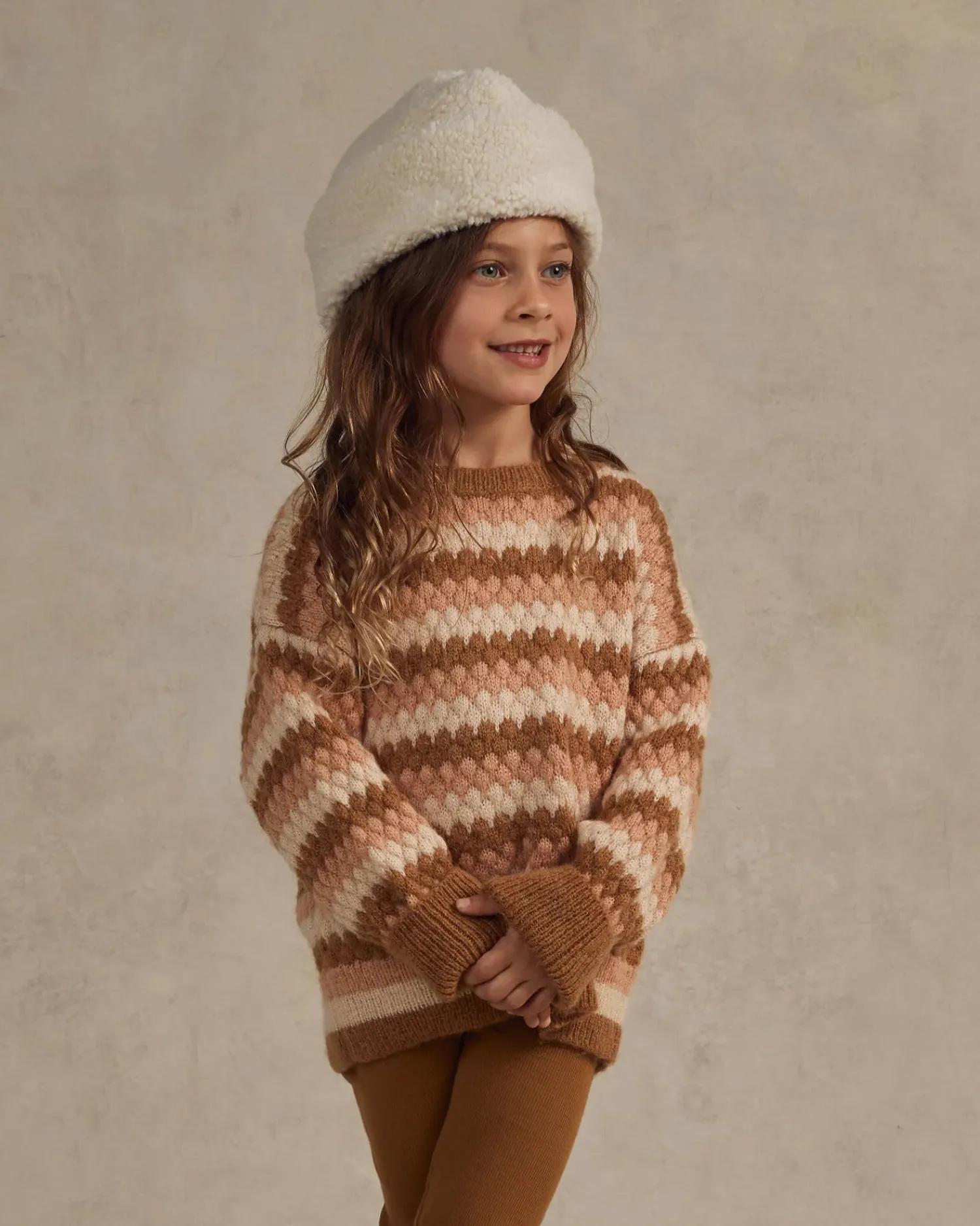 Rylee And Cru Hats>Rylee + Cru Shearling Beanie || Natural
