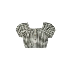Rylee And Cru Face Masks>Rylee + Cru Skipper Top Marine Gingham