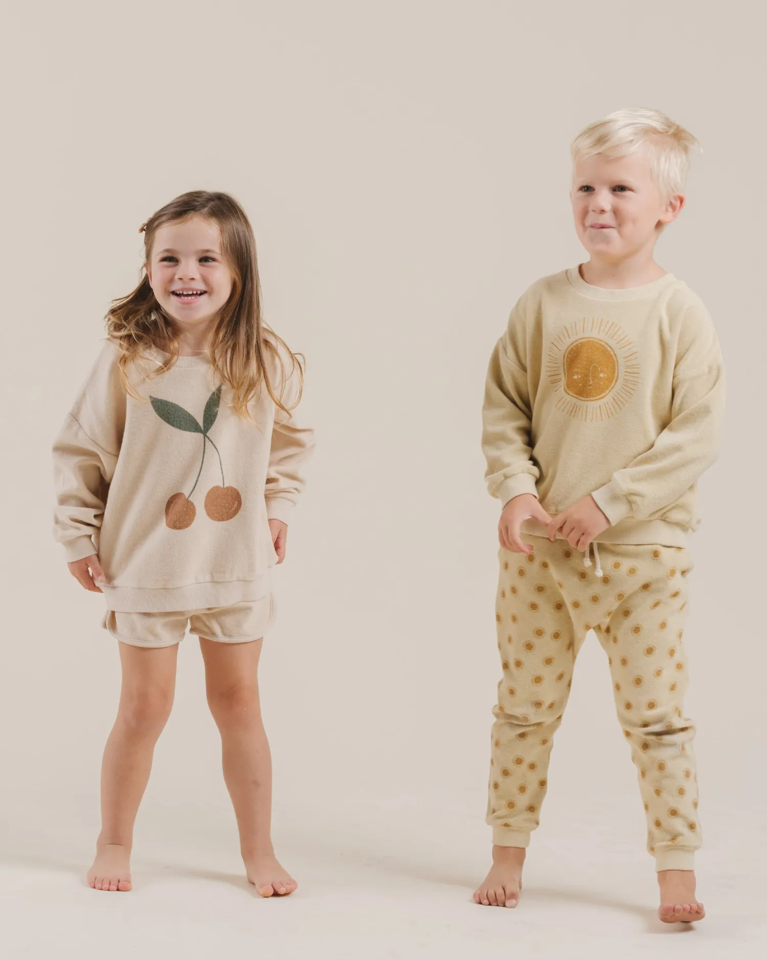 Rylee And Cru Hoodies>Rylee + Cru Terry Crewneck Sun Pullover