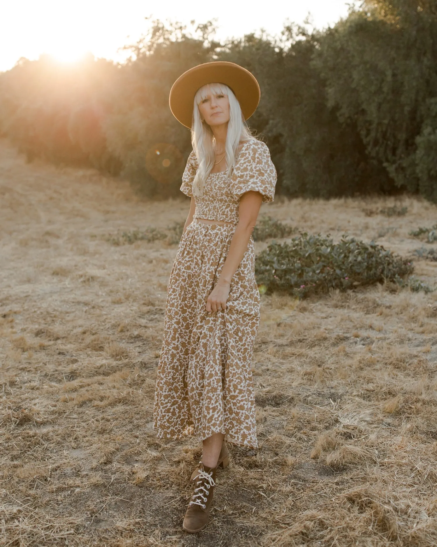 Rylee And Cru Face Masks>Rylee + Cru Women Joelle Skirt | Gold Gardens