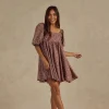 Rylee And Cru Face Masks>Rylee + Cru Women Naomi Dress | Plum Floral