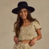 Rylee And Cru Face Masks>Rylee + Cru Women Trixie Top | Gold Gardens