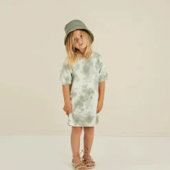 Rylee And Cru Long Sleeve T Shirts> Jersey Shirt Dress Aqua Tie Dye