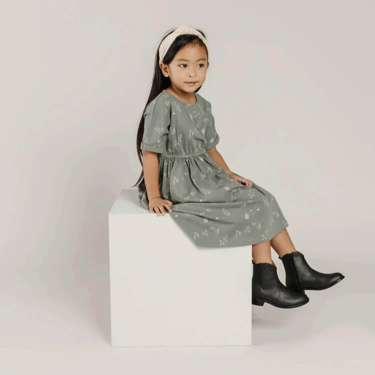 Rylee And Cru Overalls & Jumpsuits> Kat T-Shirt Dress Woods Indigo