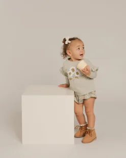 Rylee And Cru Blouses> Ruffle Long Sleeve Tee Bouquet
