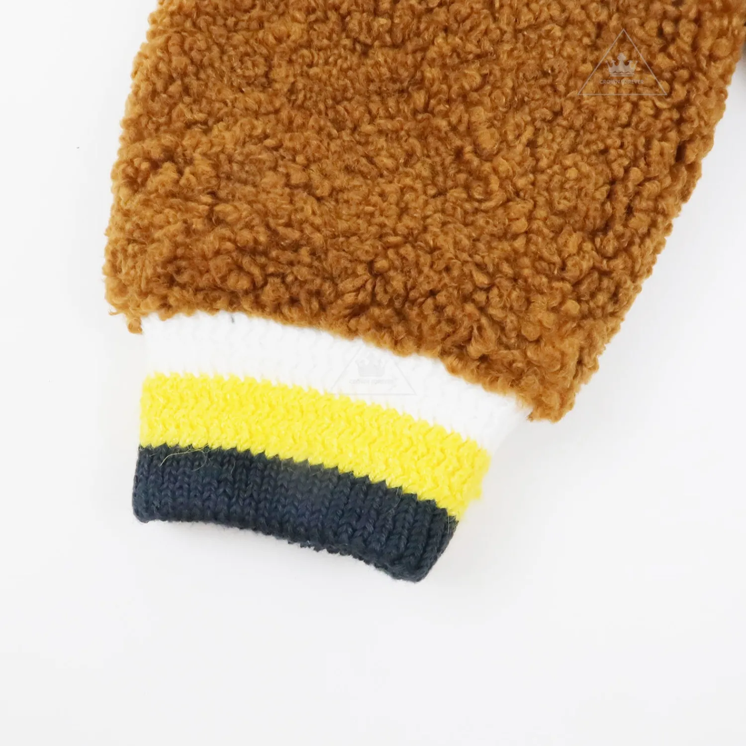 Stella McCarney Kids Jackets>Stella Mccartney Kids Baby Boy Teddy Jacket With Patches Brown