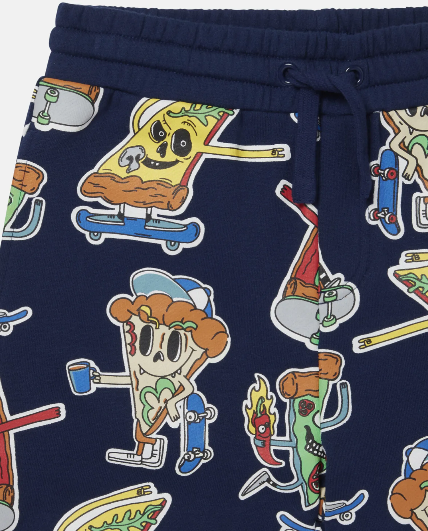 Stella McCarney Kids Shorts>Stella Mccartney Kids Boy Pizza Skaters Fleece Shorts