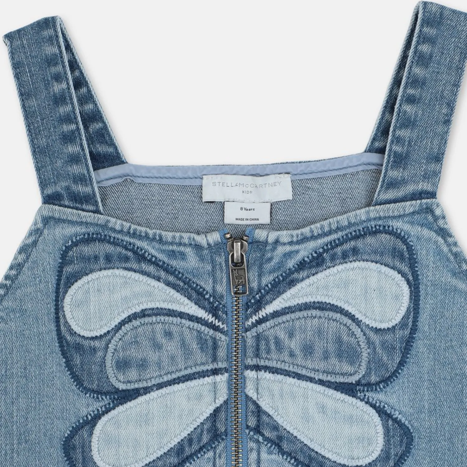 Stella McCarney Kids Overalls & Jumpsuits>Stella Mccartney Kids Girl Butterfly Denim Dress